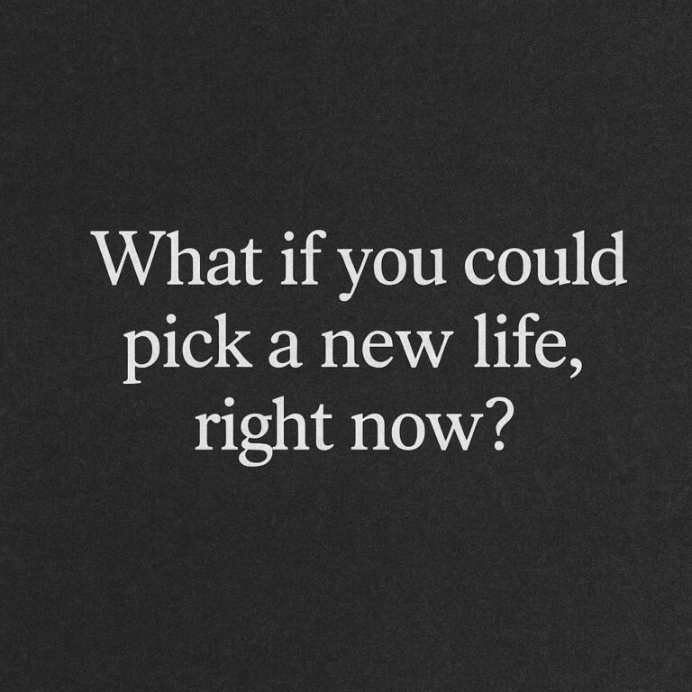 What if you could pick a new life, right now?
